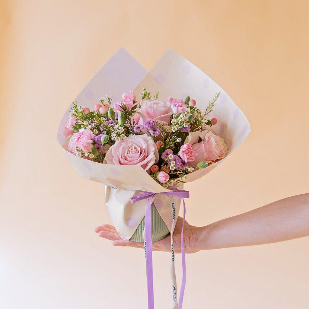 The Sweet One – Pink Rose Arrangement